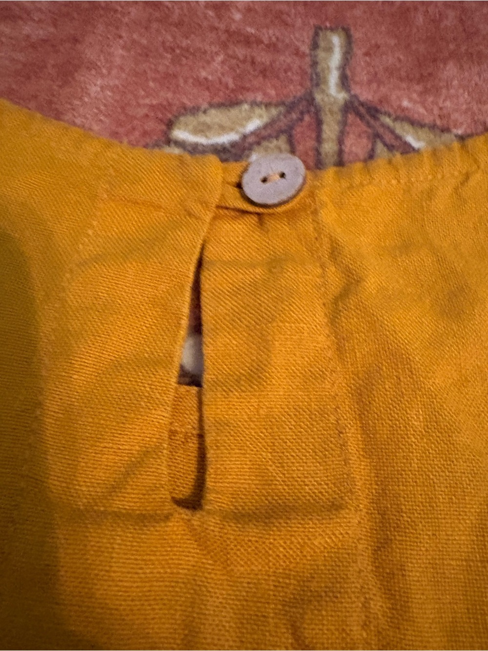 NotPERFECTLINEN Bay top S/M in Saffron - Picture 4 of 7